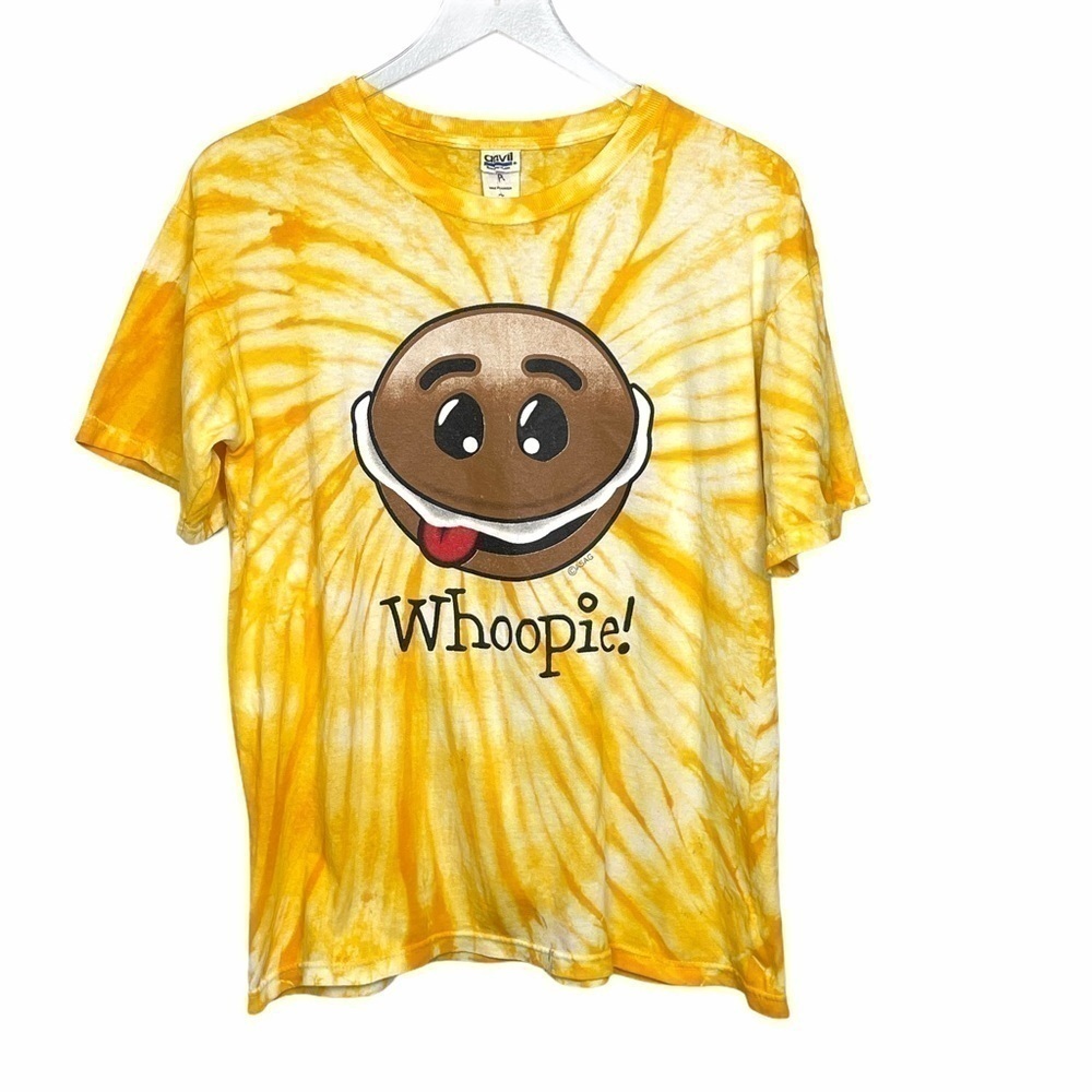 Anvil Whoopie Yellow/Orange Tie Dye T Shirt Sz M